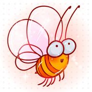 Cute Cartoon Bee N16