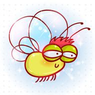 Cute cartoon insect