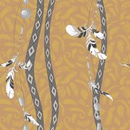 Dreamcatcher vector background pattern N2