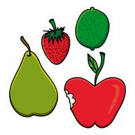 fruits drawing