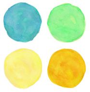 Beautiful watercolor design elements Vector illustration N4