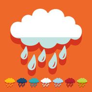 Flat design cloud N14