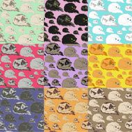 Lying Cat Seamless Pattern