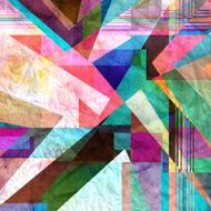 Geometric abstract watercolor background N3