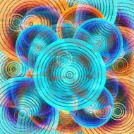 Geometric abstract watercolor background N4