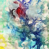 abstract floral pattern N94