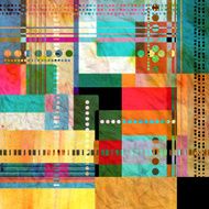 abstract multicolored geometric pattern