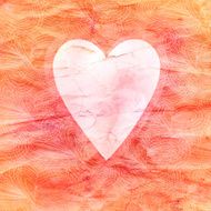 ornamental background with heart