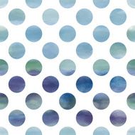 Seamless watercolor pattern with polka dots N4