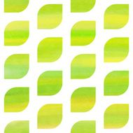 Green and yellow seamless texture with leaves