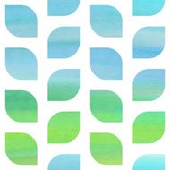 Green and blue watercolor seamless texture N3