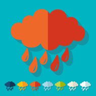 Flat design cloud N15