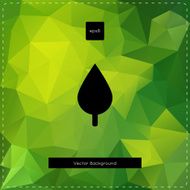 Abstract vector green polygonal background N2