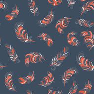 fluffy feathers seamless