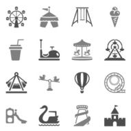 Theme Park Icons Gray N2