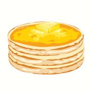 Pancakes VECTOR ILLUSTRATION