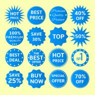 Blue seals-stickers set N2