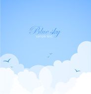 Weather background Blue sky with clouds N2