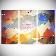 Set with polygonal abstract shapes circles lines and triangles Triangle N13
