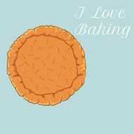 vector pastry dough for pizza or pie N2