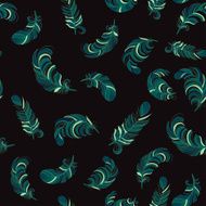 Feathers seamless pattern N26