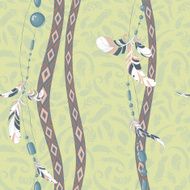 Dreamcatcher vector seamless pattern