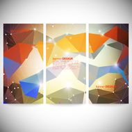 Set with polygonal abstract shapes circles lines and triangles Triangle N14