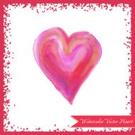 Pink Watercolor Heart N4