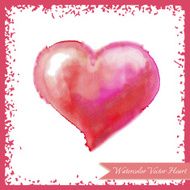 Pink Watercolor Heart N5