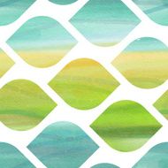 Green and blue watercolor seamless texture N7