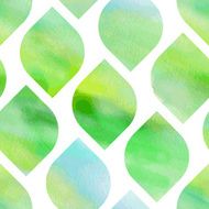 Green and blue watercolor seamless texture N9