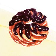 Homemade eclair with cream N2