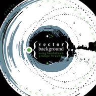 Grunge style round shaped vector abstract background N3