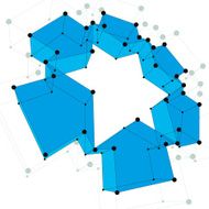 Abstract vector background modern style technology and science