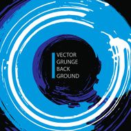 Grunge colorful vector illustration real ink brush background N2