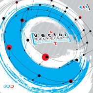 Grunge and technical abstract connection vector background N4