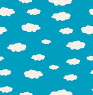 Clouds in the sky Seamless pattern N3