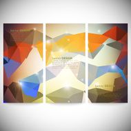 Set with polygonal abstract shapes circles lines and triangles Triangle N19