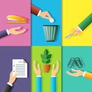 Business hands icons N13