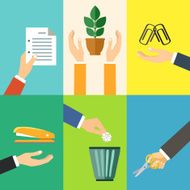 Business hands icons N14