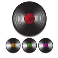 music discs set vector illustration