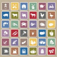 farm icons Sticker Set N2