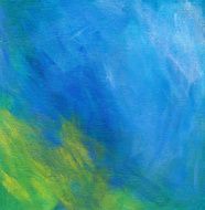 Blue and Yellow Acrylic Background