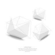 Abstract polygonal geometric shape N7