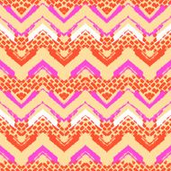 Chevron hand painted vector seamless pattern