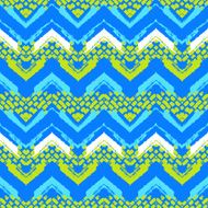Chevron hand painted vector seamless pattern N2