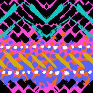 Grunge hand painted vector seamless pattern N4