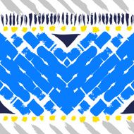 Grunge hand painted vector seamless pattern N8
