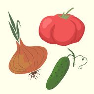 Vegetables Vector illustration N2