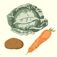 Vegetables Vector illustration N3